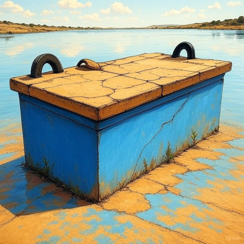 Cartoon image of a dry dock